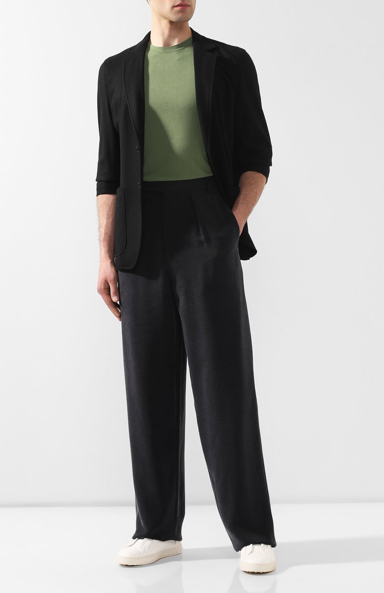 Мужские брюки из вискозы GIORGIO ARMANI темно-синего цвета, арт. 9SGPP05B/T00V5 | Фото 2 (Статус проверки: Проверено, Проверена категория; Длина (брюки, джинсы): Стандартные; Случай: Повседневный; Материал внешний: Вискоза; Стили: Кэжуэл; Автоматизация Diginetica: Проверено; Автоматизация состава: Проставлено; Автоматизация ТО: Проставлено)