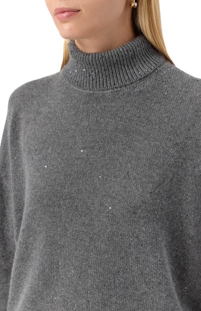 Свитер из кашемира и шелка BRUNELLO CUCINELLI, арт. M73539914, фото 5