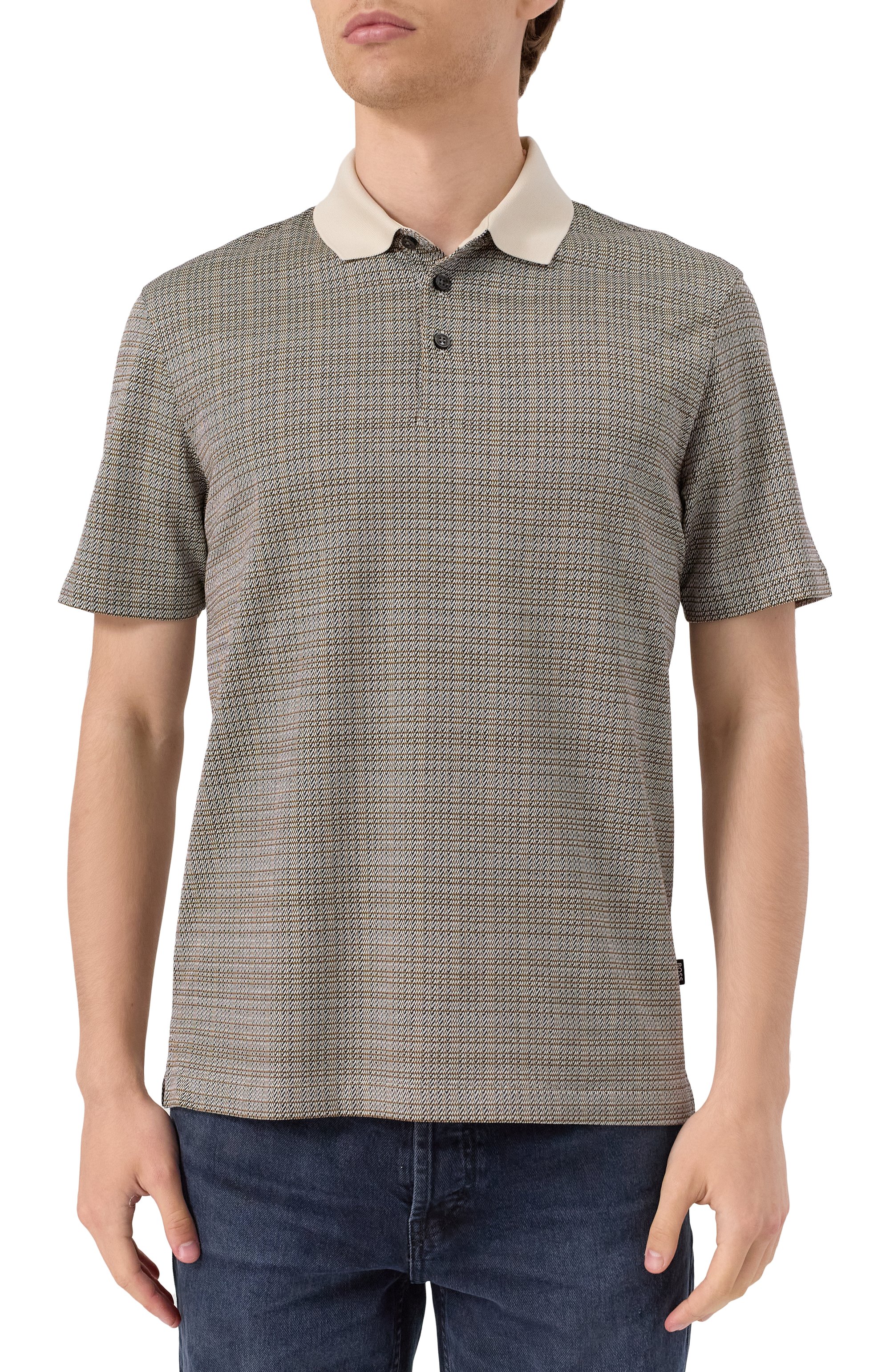 Хлопковое поло BOSS, арт. 50543402, фото 3