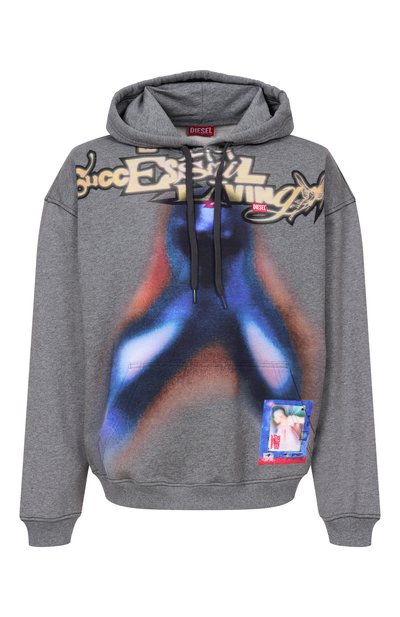 Мужской хлопковое худи DIESEL, арт. A20950/0BMBJ