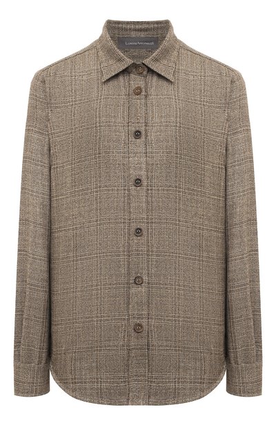 Женская рубашка из шерсти и вискозы LORENA ANTONIAZZI, арт. A2448CA12A/4653