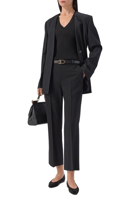 Кашемировый пуловер Loro Piana FAM9051 Чёрный  FAM9051 Фото 2