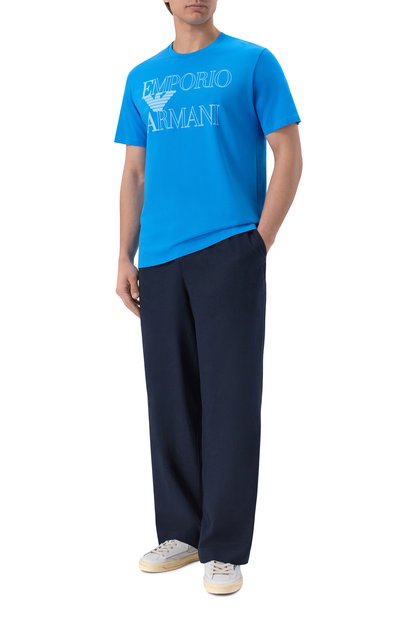 Хлопковая футболка EMPORIO ARMANI, арт. EM000574/AF20434, фото 2