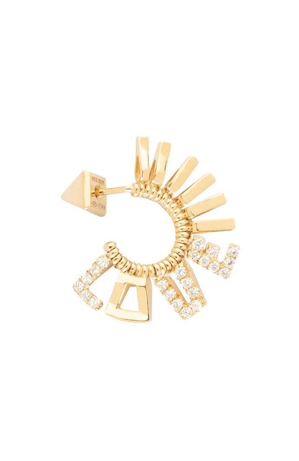 Серьга на правое ухо PERUFFO бесцветного цвета по цене 266500 руб., арт. 20O02G1000R, фото 1 Серьга на правое ухо PERUFFO, арт. 20O02G1000R, фото 1