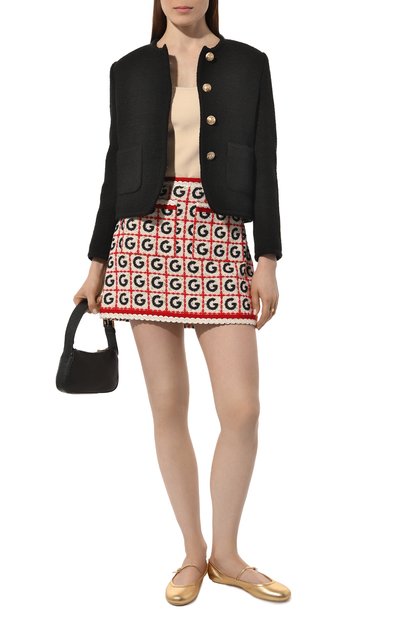 Юбка GUCCI красного цвета по цене 155500 руб., арт. 751302/ZAM4S, фото 2 Юбка GUCCI, арт. 751302/ZAM4S, фото 2