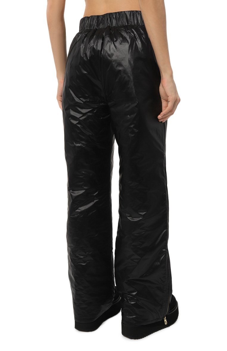 Женские брюки 5PREVIEW черного цвета, арт. 5PWFA23048 | Фото 4 (Силуэт Ж (брюки и джинсы): Широкие; Длина (брюки, джинсы): Стандартные; Женское Кросс-КТ: Брюки-одежда; Материал внешний: Синтетический материал; Материал сплава: Проставлено; Стили: Спорт-шик; Драгоценные камни: Проставлено)