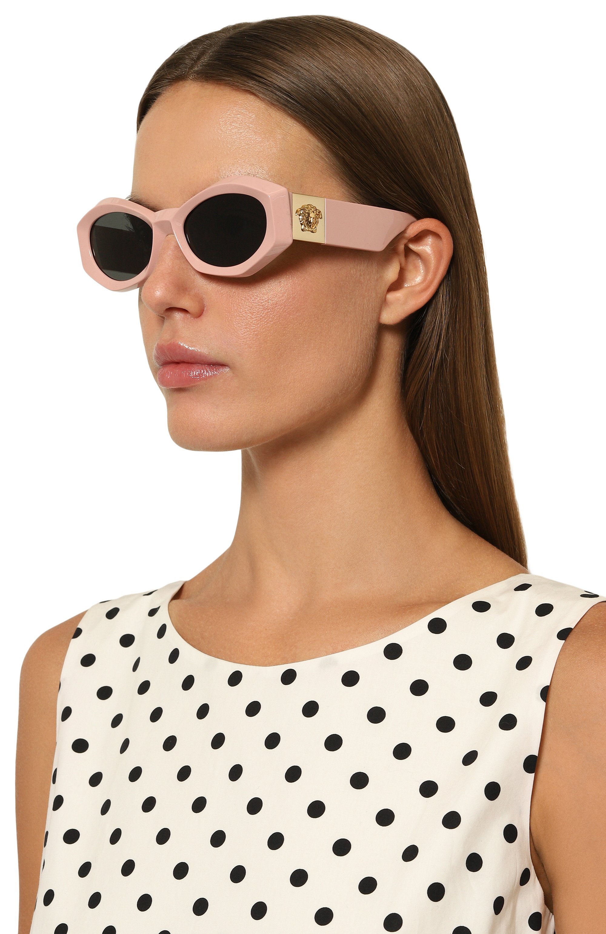 Солнцезащитные очки VERSACE розового цвета по цене 41750 руб., арт. 4466U-546387, фото 2 Солнцезащитные очки VERSACE, арт. 4466U-546387, фото 2