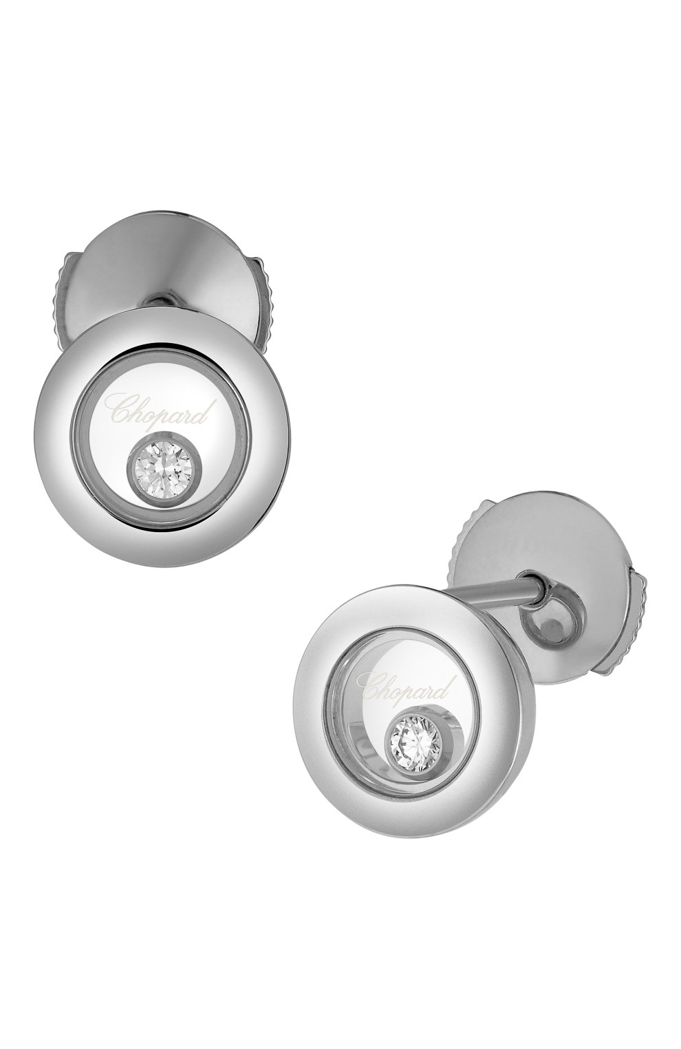 Серьги CHOPARD бесцветного цвета по цене 409500 руб., арт. 83A017-1001, фото 1 Серьги CHOPARD, арт. 83A017-1001, фото 1