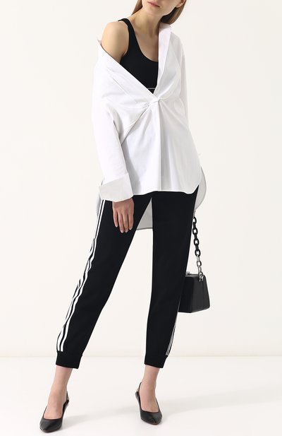 Кроп-топ из вискозы с круглым вырезом ALEXANDERWANG.T, арт. 4C181049E2, фото 2