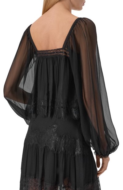 Шелковая блузка LOVE SHACK FANCY, арт. T1532-3311, фото 4