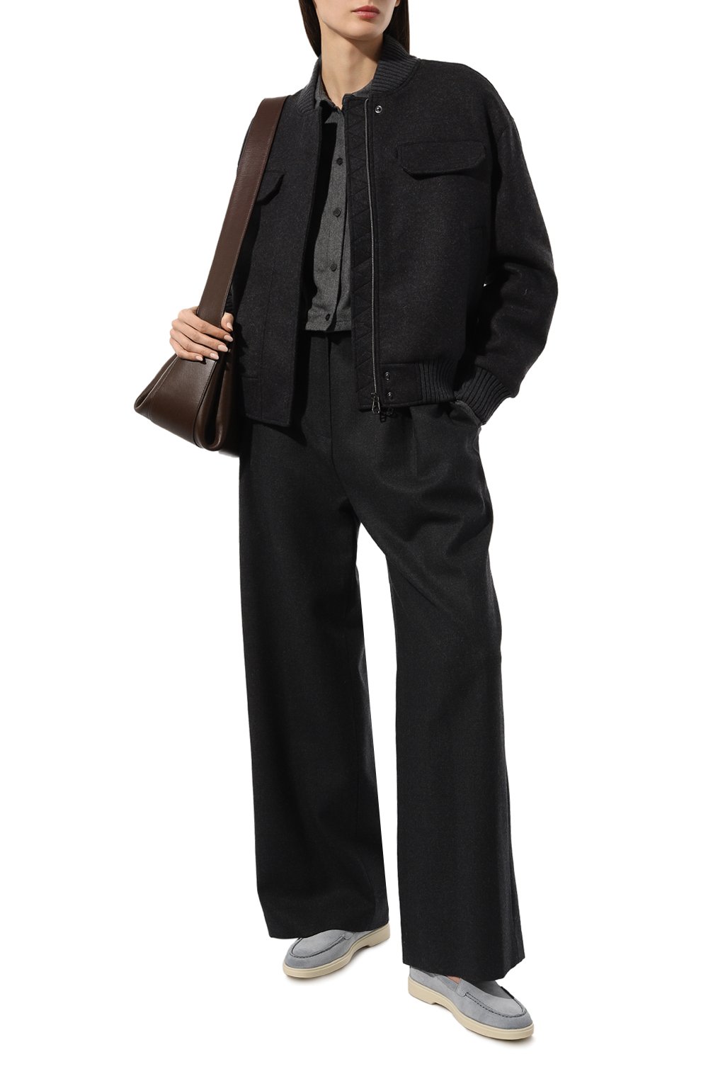 Замшевые лоферы SANTONI, арт. WUYA58856TISNSW9, фото 2