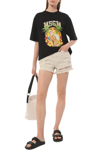 Хлопковая футболка MSGM, арт. 3441MDM175 237002, фото 2