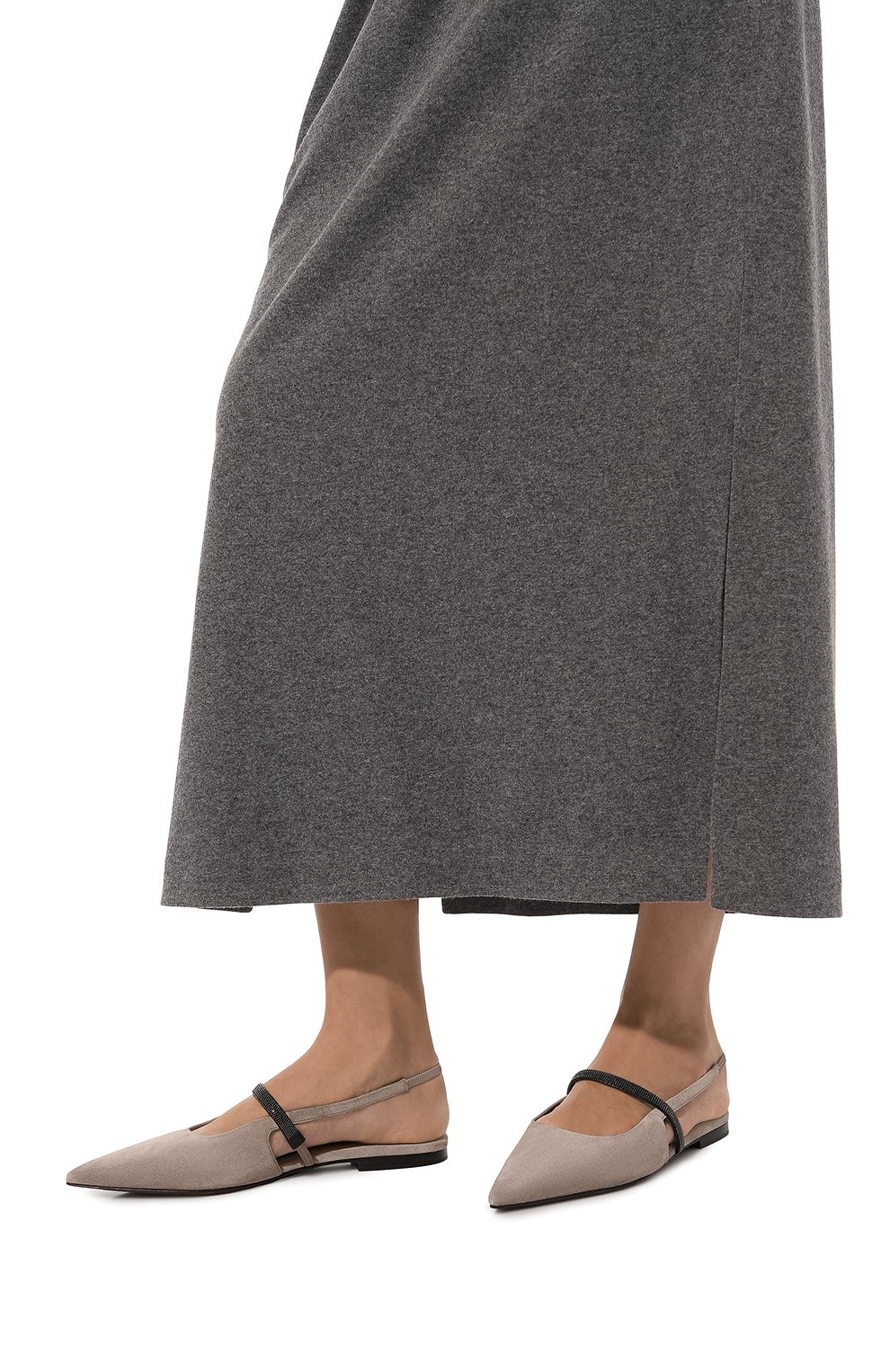 Замшевые балетки BRUNELLO CUCINELLI, арт. MZSFCB1214, фото 3