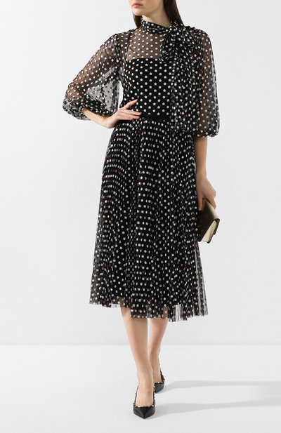 Блузка REDVALENTINO черного цвета по цене 55150 руб., арт. TR3AA00X/4SR, фото 2 Блузка REDVALENTINO, арт. TR3AA00X/4SR, фото 2