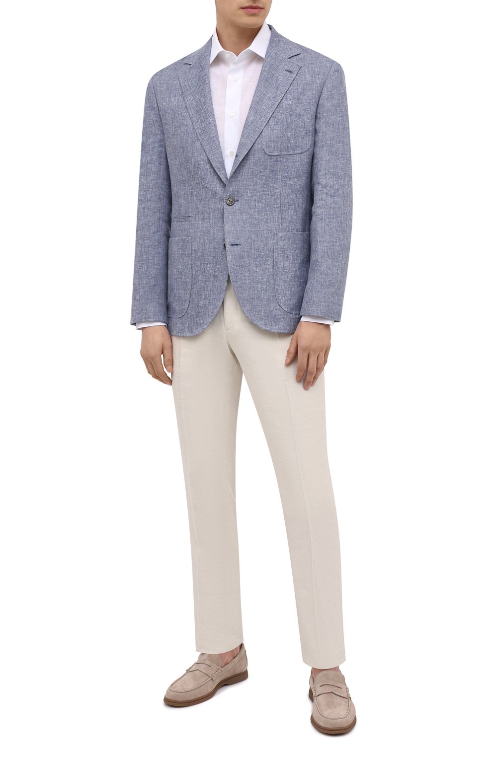 Сорочка из хлопка и льна BRIONI, арт. RCA20L/P708Y, фото 2