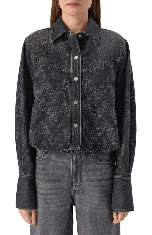 Джинсовая куртка BOSS Orange 50548445 Чёрный  50548445 Фото 3