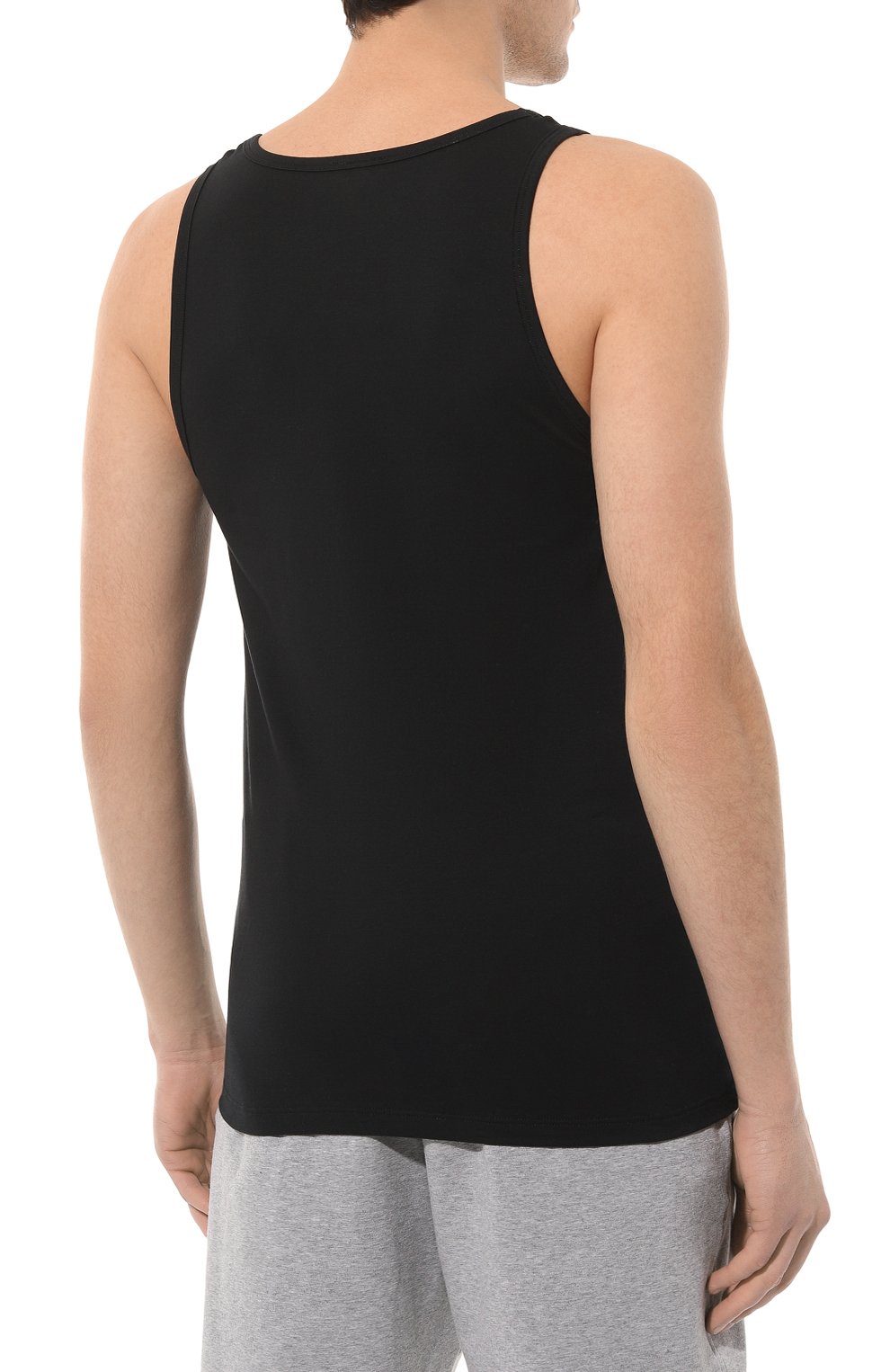 Хлопковая майка HANRO черного цвета по цене 8790 руб., арт. 073087., фото 4 Хлопковая майка HANRO, арт. 073087., фото 4