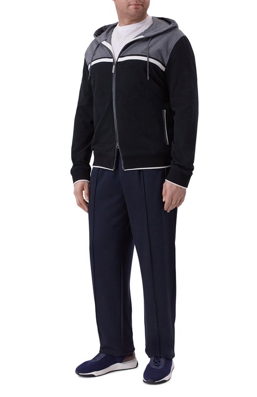 Шерстяные брюки Stefano Ricci K909049P3D/T25302/60-62 Синий  K909049P3D/T25302/60-62 Фото 2