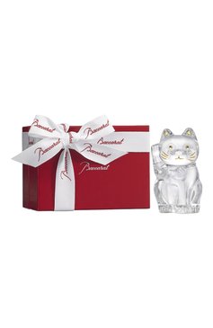 Статуэтка lucky cat BACCARAT прозрачного цвета, арт. 2 607 786 | Фото 2 (Региональные ограничения белый список (Axapta Mercury): Не проставлено; Нос: Не проставлено; Ограничения доставки: fragile-2)