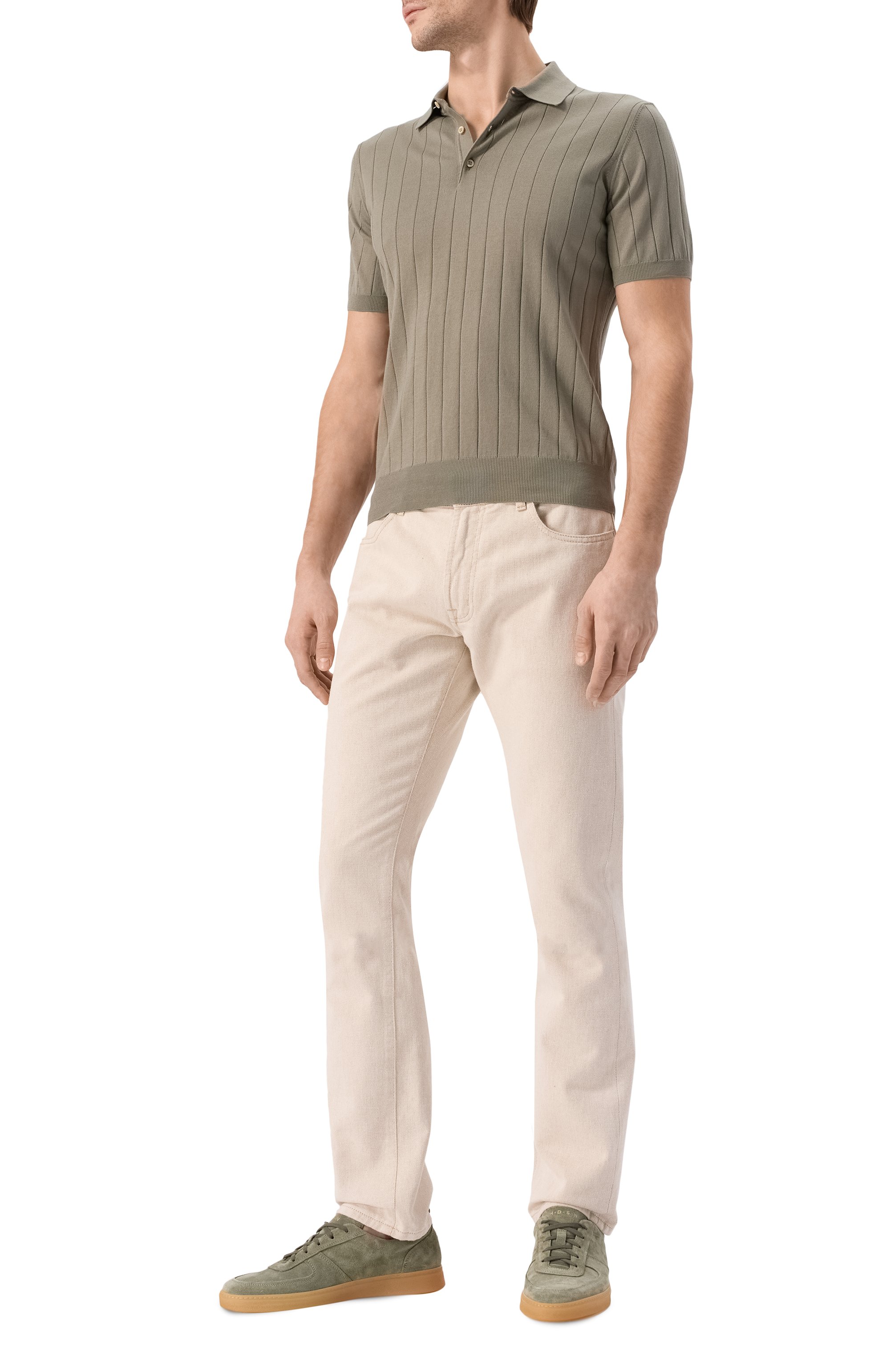 Замшевые кеды levante H`D`S`N BARACCO хаки цвета по цене 46350 руб., арт. LEVANTE.S.11*, фото 2 Замшевые кеды levante H`D`S`N BARACCO, арт. LEVANTE.S.11*, фото 2