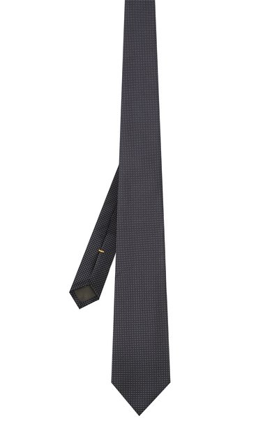 Шелковый галстук CANALI темно-синего цвета по цене 13250 руб., арт. 18/HJ03327, фото 2 Шелковый галстук CANALI, арт. 18/HJ03327, фото 2