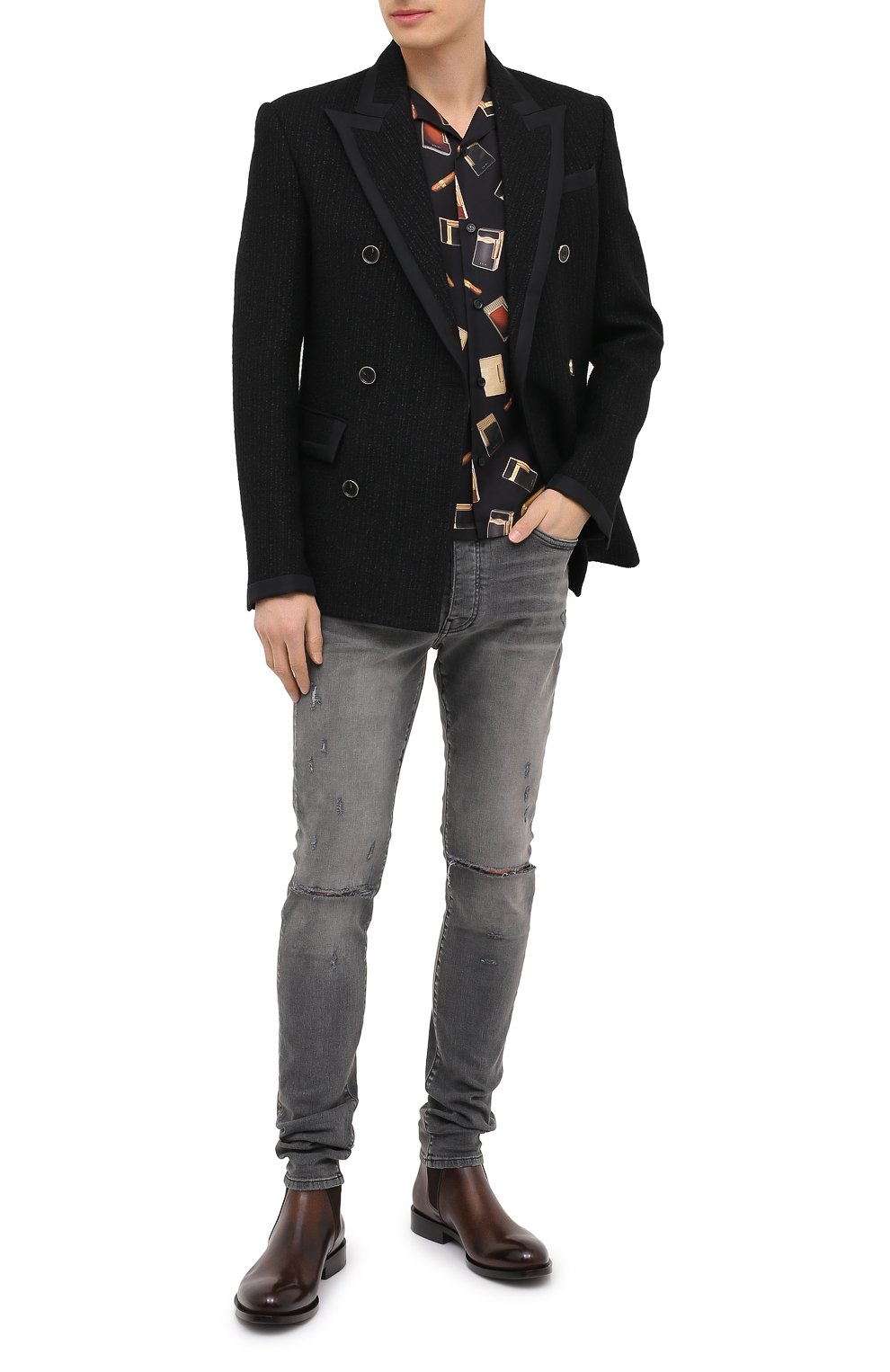 Двубортный пиджак AMIRI, арт. W0M12267B0, фото 2