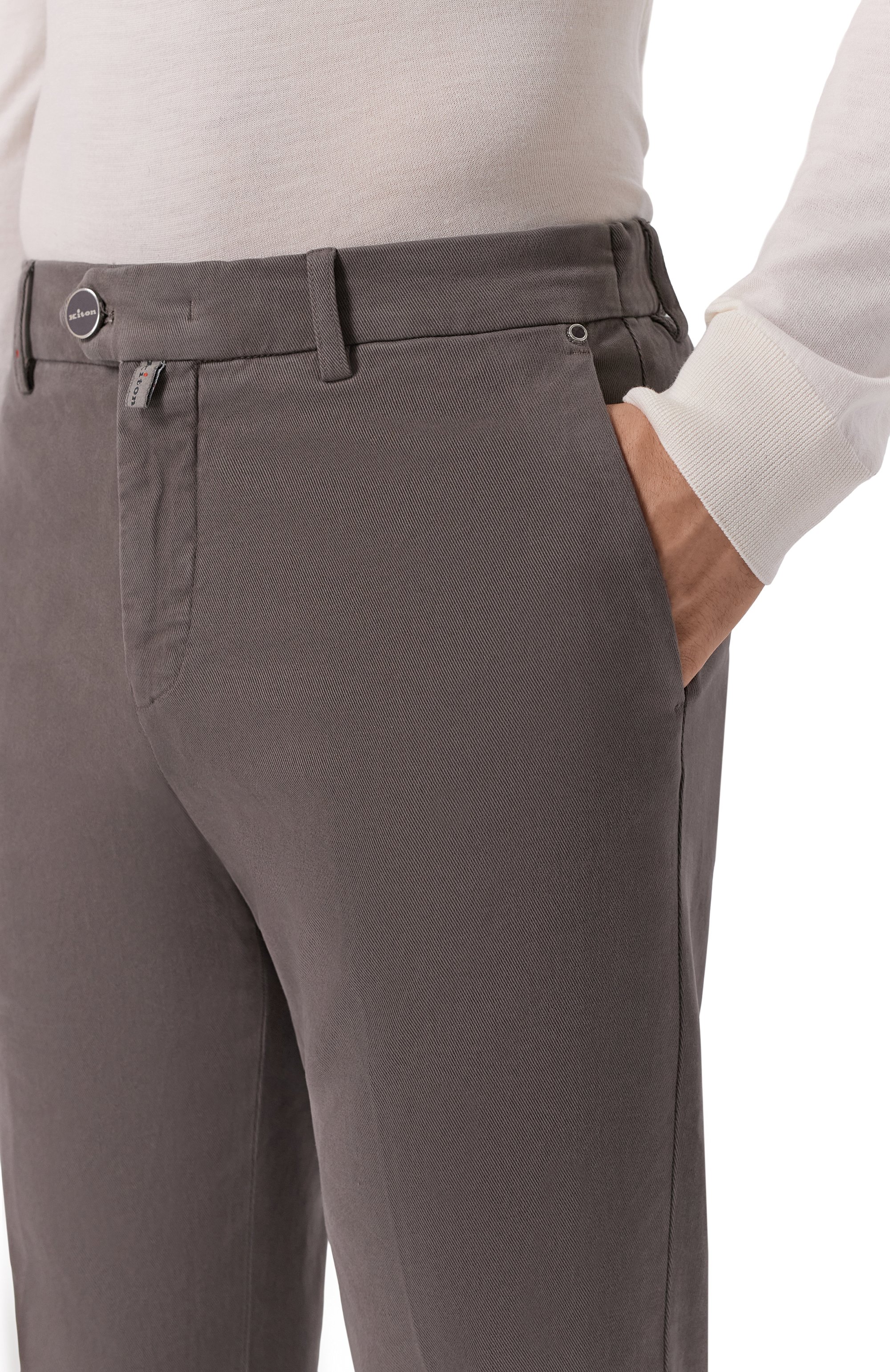 Хлопковые брюки KITON, арт. UFPPERK0100H20, фото 5