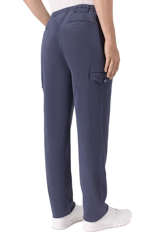 Брюки-карго из лиоцелла Kiton UPLACTK0606H05 Синий  UPLACTK0606H05 Фото 4