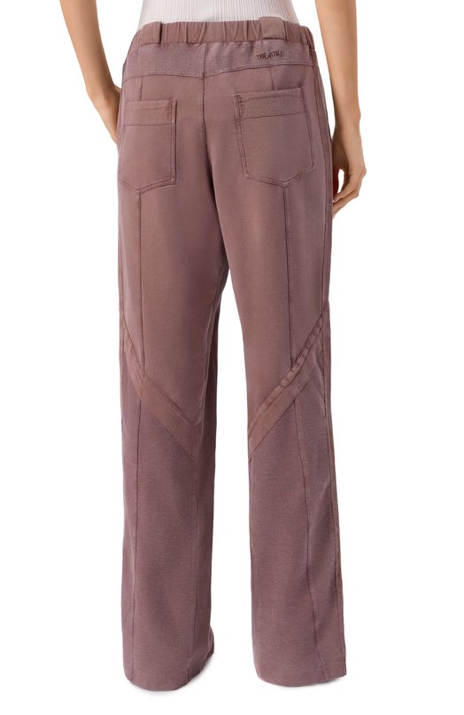 Хлопковые брюки The Attico 260WCP00292/JJF006AA Коричневый  260WCP00292/JJF006AA Фото 4