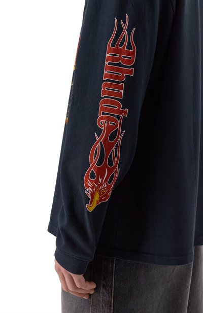 Хлопковый лонгслив RHUDE, арт. RHFW25TT08012, фото 5