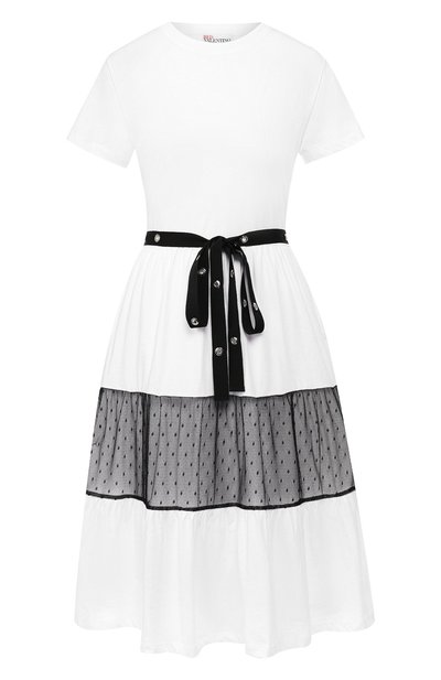 Женское хлопковое платье REDVALENTINO, арт. RR0MJ01P/DZB
