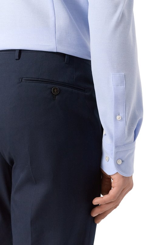 Хлопковая сорочка BOSS 50556106 Голубой  50556106 Фото 5