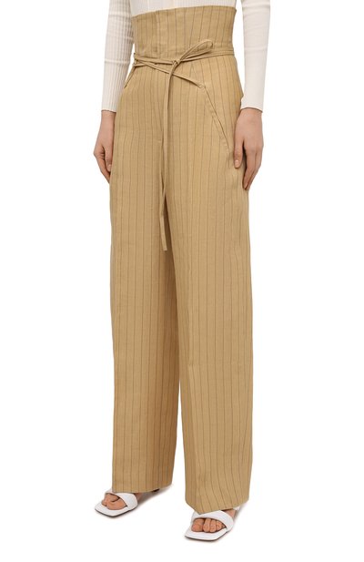Льняные брюки JACQUEMUS, арт. 211PA05/112851, фото 3
