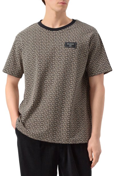 Хлопковая футболка BALMAIN, арт. EH1EG010/BC90, фото 3