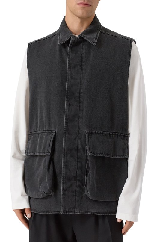 Джинсовый жилет Ann Demeulemeester B0013121/FA039 Серый  B0013121/FA039 Фото 3