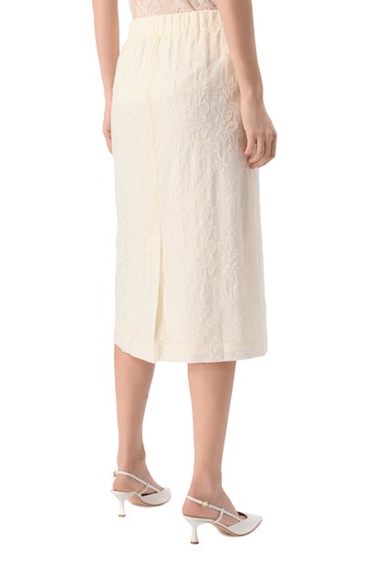 Юбка SEVEN LAB кремового цвета по цене 15440 руб., арт. SSV.34.116.605, фото 4 Юбка SEVEN LAB, арт. SSV.34.116.605, фото 4