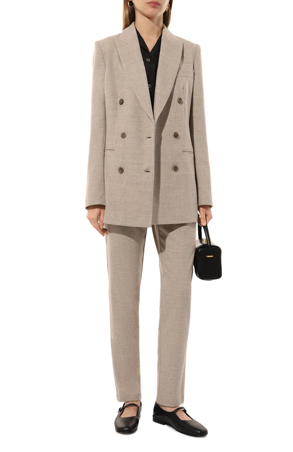 Шерстяные брюки LORENA ANTONIAZZI, арт. PA80AA/4010, фото 2