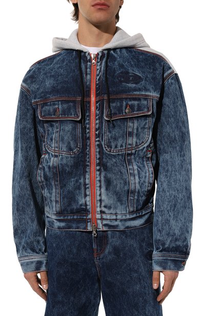 Комбинированная куртка DIESEL, арт. A09646/0EMAD, фото 3