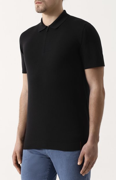 Шерстяное поло с короткими рукавами LORO PIANA, арт. FAI0677, фото 3