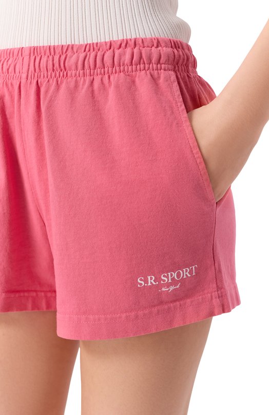 Хлопковые шорты Sporty and Rich SH037612304P139 Розовый  SH037612304P139 Фото 5