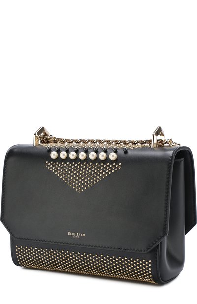 Сумка из кожи с металлической отделкой ELIE SAAB, арт. 93319, фото 3