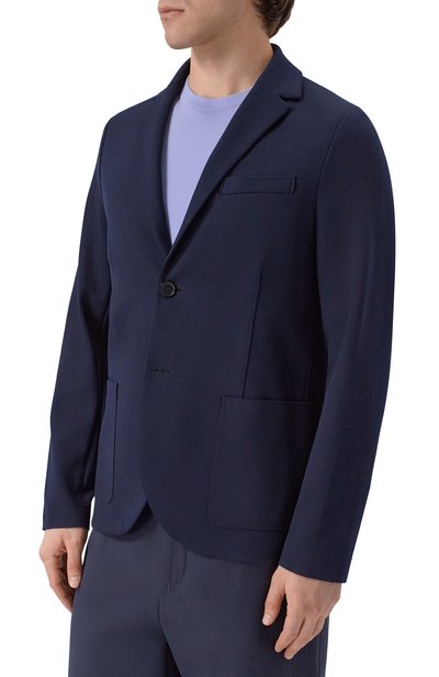 Хлопковый пиджак HARRIS WHARF LONDON, арт. CL8P22PPQ/PPQ, фото 4