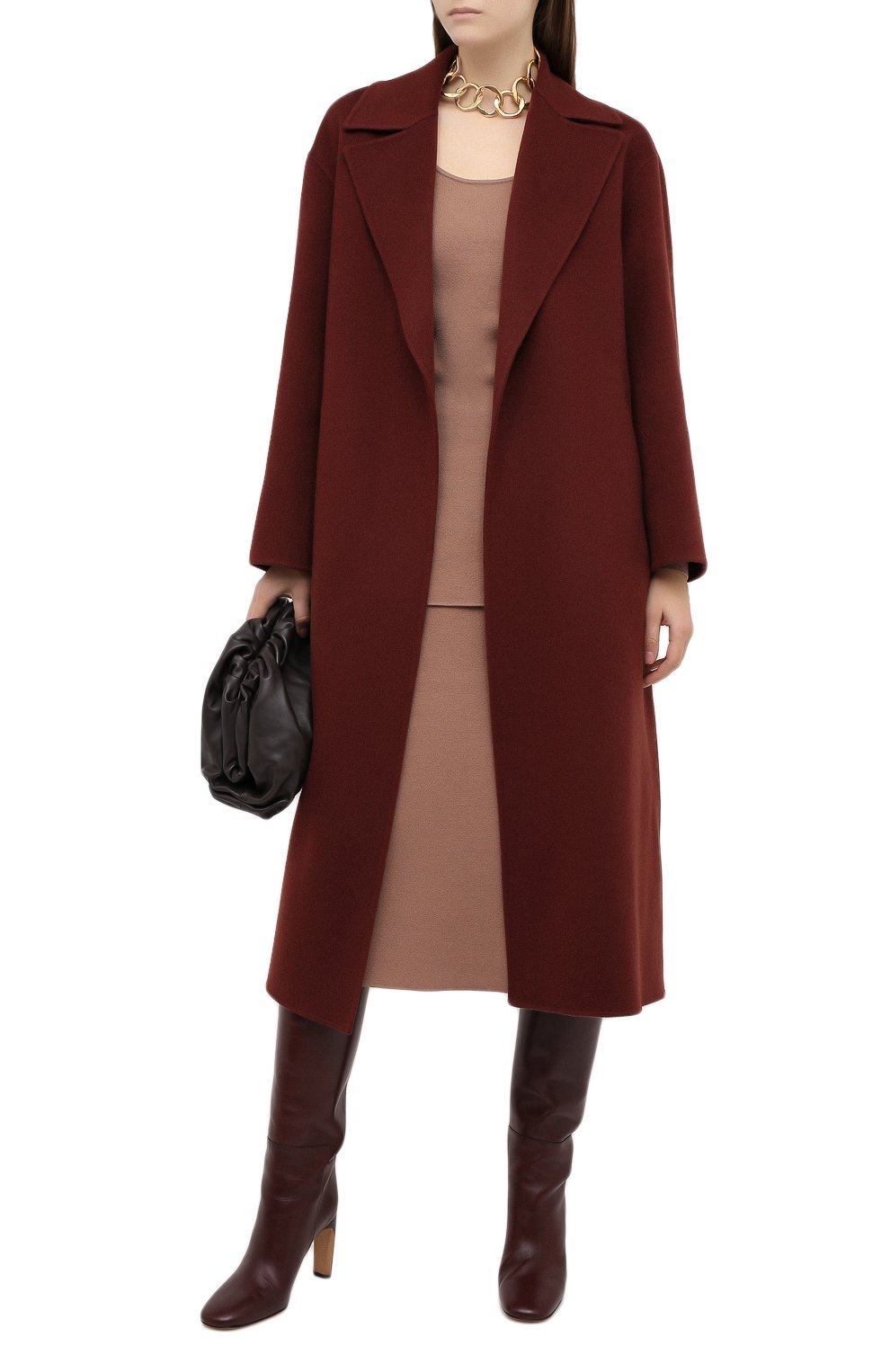 Кашемировое пальто LORO PIANA бордового цвета по цене 995000 руб., арт. FAL3652, фото 2 Кашемировое пальто LORO PIANA, арт. FAL3652, фото 2