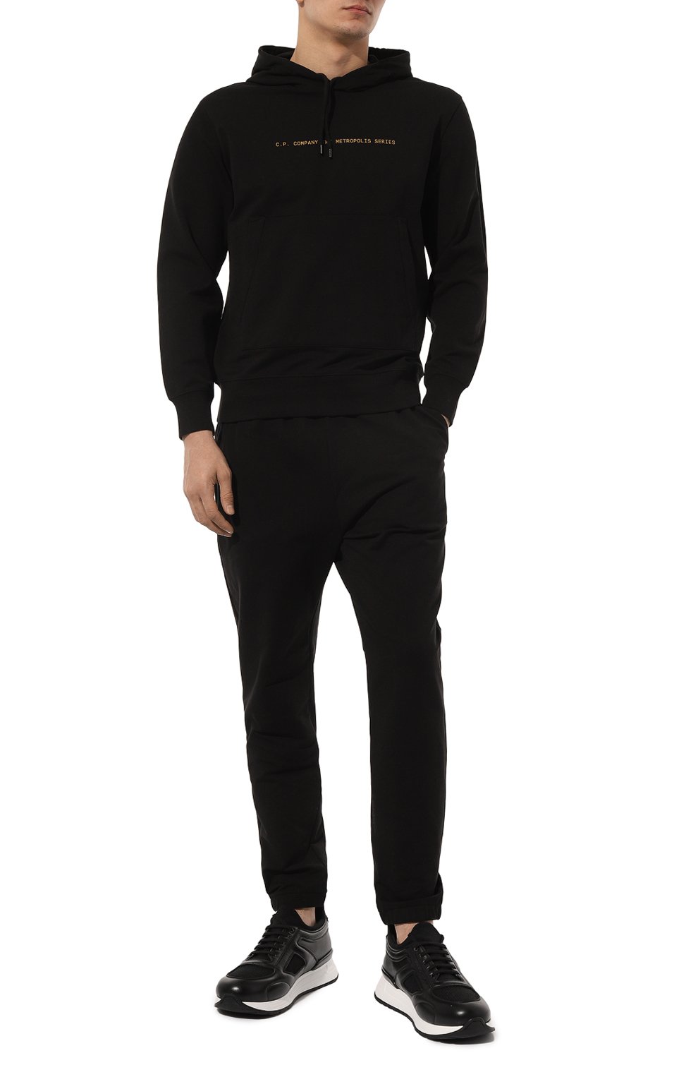 Хлопковое худи C.P. COMPANY черного цвета по цене 26250 руб., арт. 16CLSS041A006452W, фото 2 Хлопковое худи C.P. COMPANY, арт. 16CLSS041A006452W, фото 2