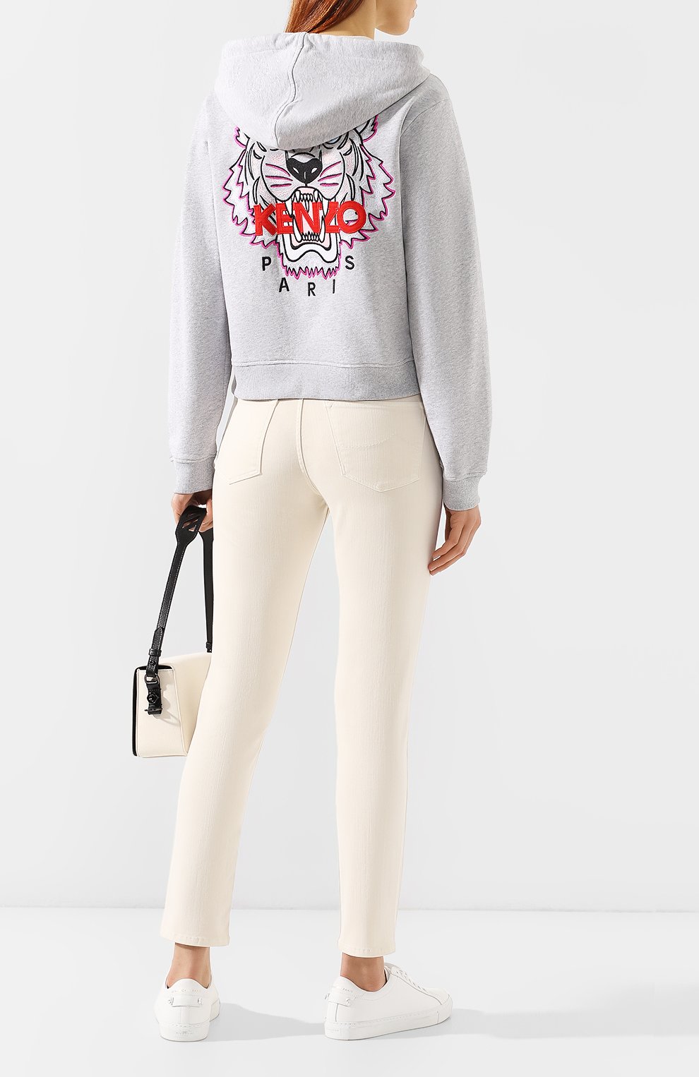 Хлопковый кардиган KENZO серого цвета по цене 43550 руб., арт. 2BL7214XA, фото 2 Хлопковый кардиган KENZO, арт. 2BL7214XA, фото 2