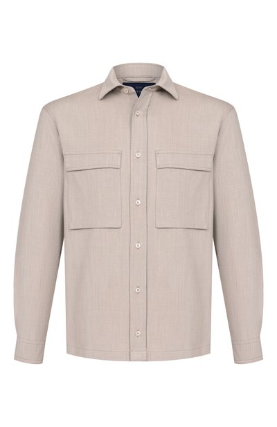 Мужская рубашка из шерсти и шелка PAUL&SHARK, арт. 26413318