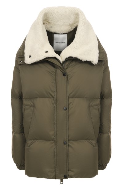 Женская пуховик с отделкой из овчины YVES SALOMON, арт. M02380/J04W