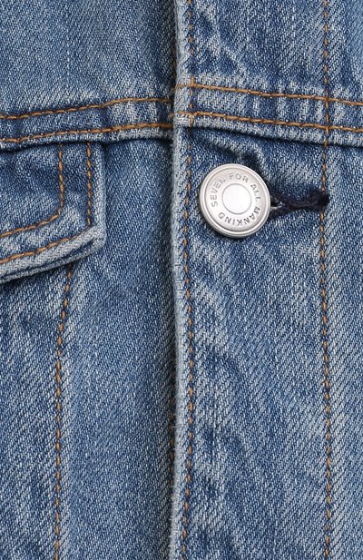 Джинсовая куртка 7 FOR ALL MANKIND голубого цвета по цене 34050 руб., арт. JSK44510SM, фото 5 Джинсовая куртка 7 FOR ALL MANKIND, арт. JSK44510SM, фото 5
