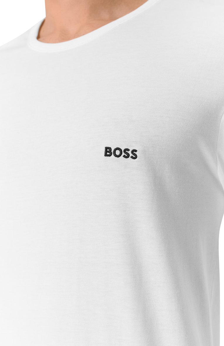 Мужская комплект из трех лонгсливов BOSS разноцветного цвета, арт. 50492321 | Фото 8 (Рукава: Длинные; Длина (для топов): Стандартные; Кросс-КТ: домашняя одежда; Материал внешний: Хлопок; Автоматизация ТО: Проставлено; Автоматизация состава: Проставлено)