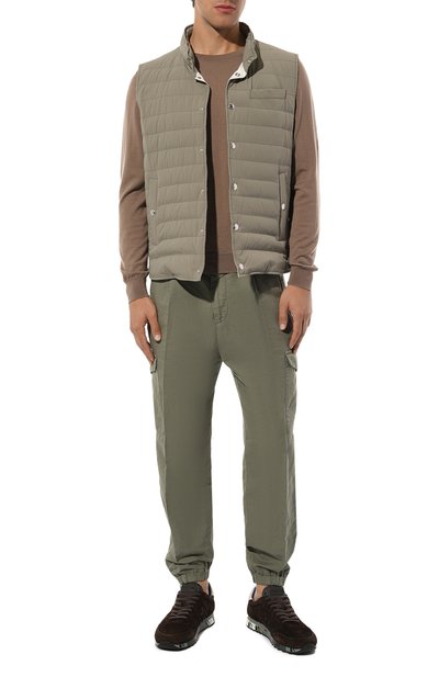 Джоггеры изо льна и хлопка BRUNELLO CUCINELLI, арт. M291DH0640, фото 2